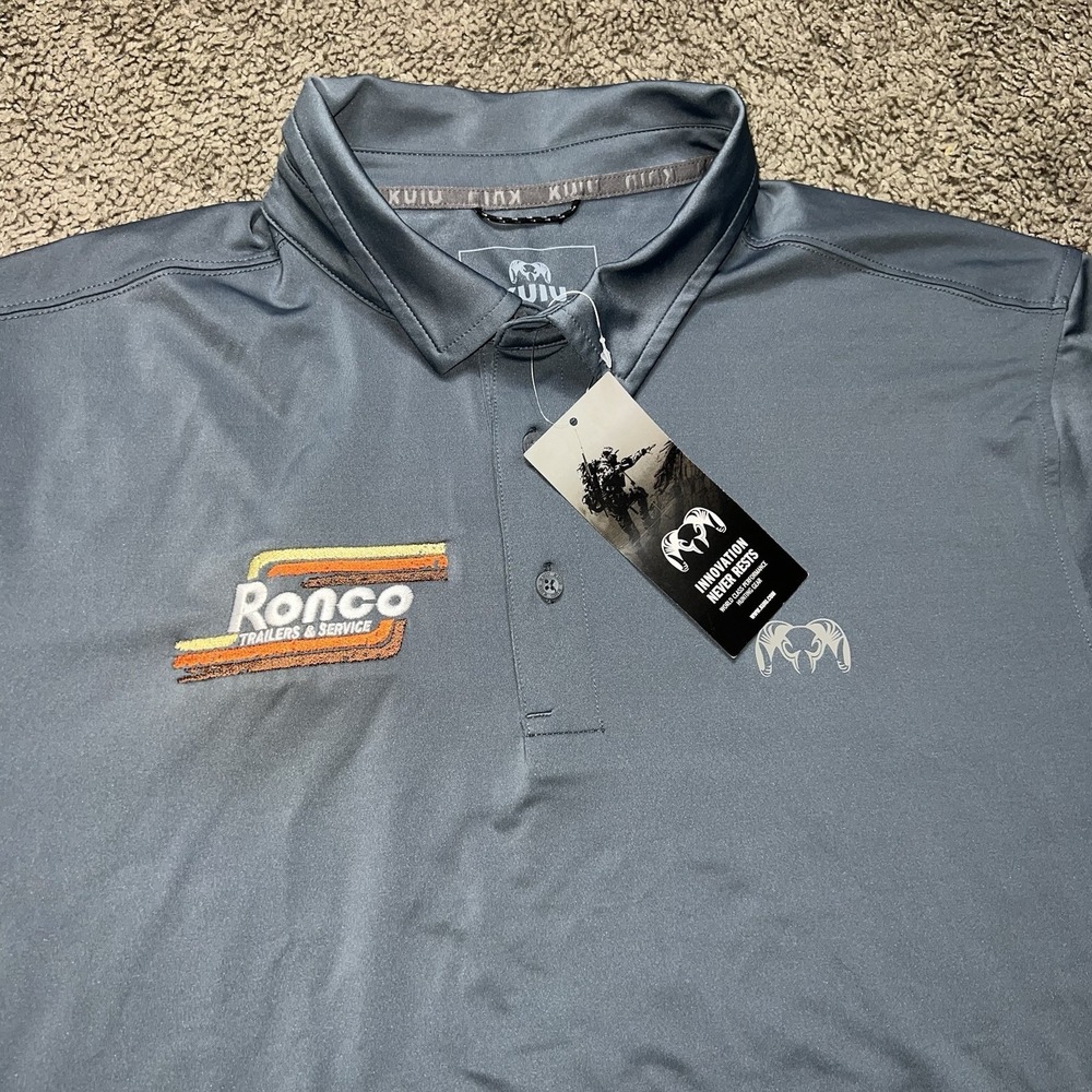 Kuiu Performance Polo Shirt Mens Size XL Blue Outdoors NWT